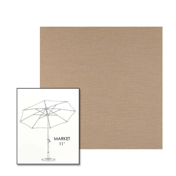 Picture of Exhale Driftwood | 11 ft Market Umbrella (Auto Tilt)