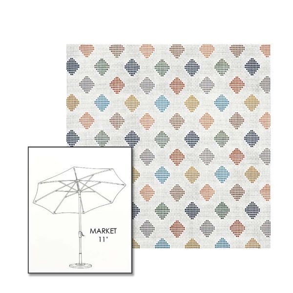 Picture of Infused Gem | 11 ft Market Umbrella (Auto Tilt)