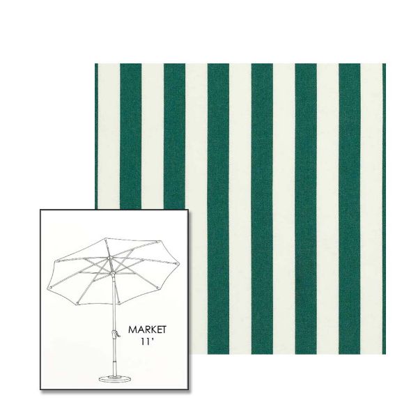 Picture of Mason Forest Green | 11 ft Market Umbrella (Auto Tilt)