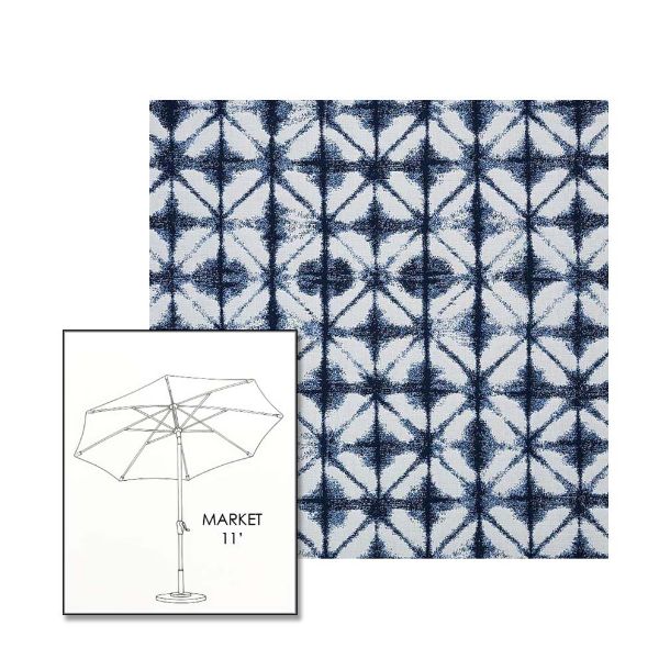 Picture of Midori Indigo | 11 ft Market Umbrella (Auto Tilt)