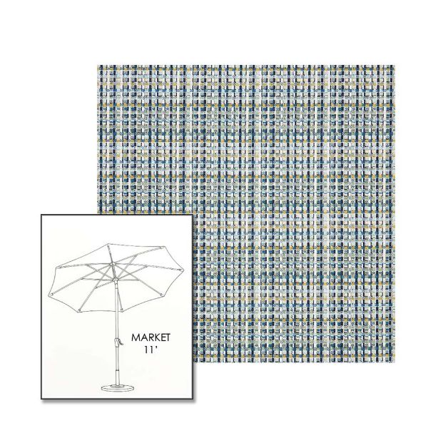 Picture of Principle Lagoon | 11 ft Market Umbrella (Auto Tilt)