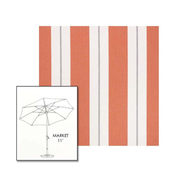 Picture of Relate Persimmon | 11 ft Market Umbrella (Auto Tilt)