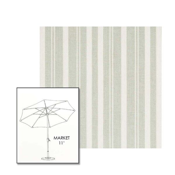 Picture of Tranquil Sage | 11 ft Market Umbrella (Auto Tilt)