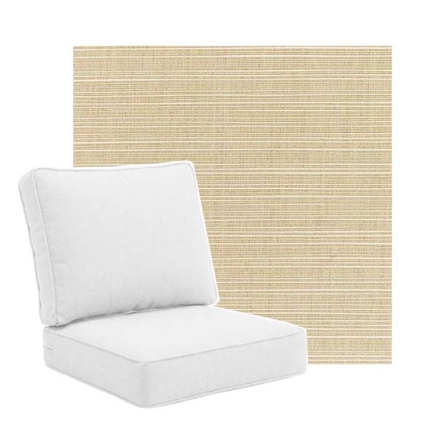 Picture of Dupione Sand  | Universal Deep Seating Outdoor Cushions SIZE A