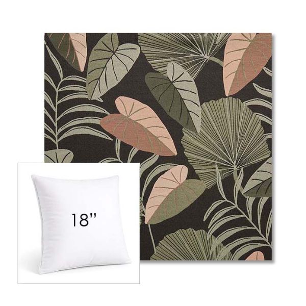 Picture of Fernie Midnight Garden | 18" Square Sunbrella® Outdoor Pillow