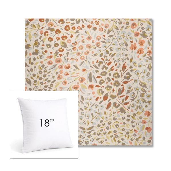 Picture of Flora Sunset | 18" Square Sunbrella® Outdoor Pillow