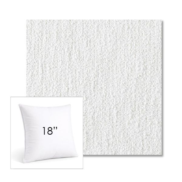 Picture of Improve White | 18" Square Sunbrella® Outdoor Pillow