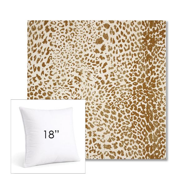 Picture of Instinct Toffee | 18" Square Sunbrella® Outdoor Pillow