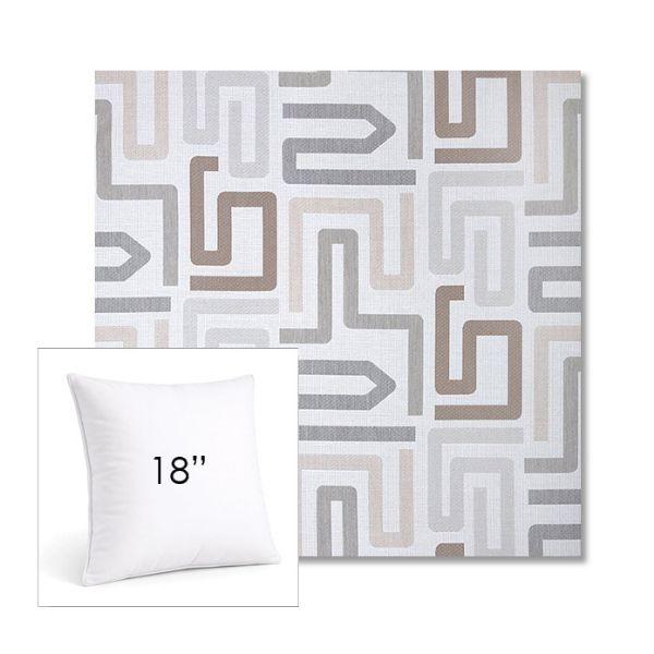 Picture of Labyrinth Cloud | 18" Square Sunbrella® Outdoor Pillow