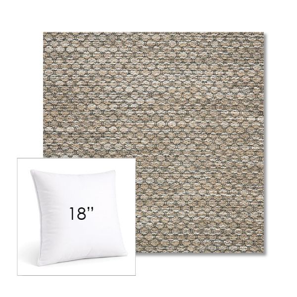 Picture of Litchfield Pebble | 18" Square Sunbrella® Outdoor Pillow
