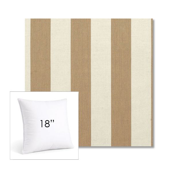 Picture of Maxim Heather Beige | 18" Square Sunbrella® Outdoor Pillow