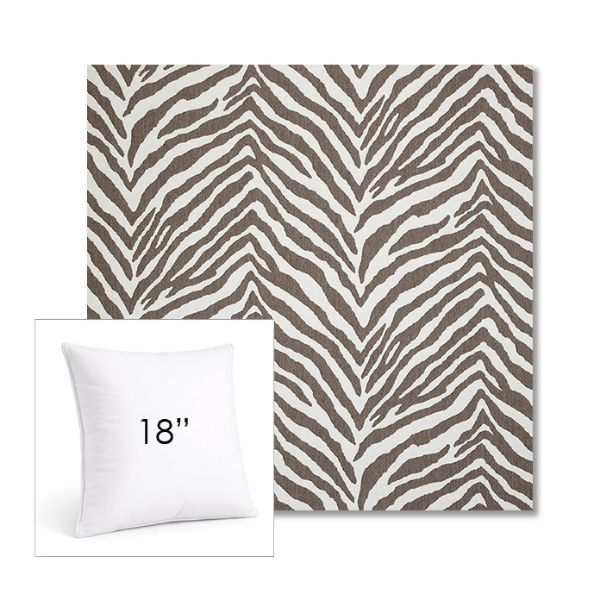Picture of Namibia Grey | 18" Square Sunbrella® Outdoor Pillow