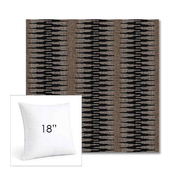 Picture of Ortiz Onyx | 18" Square Sunbrella® Outdoor Pillow