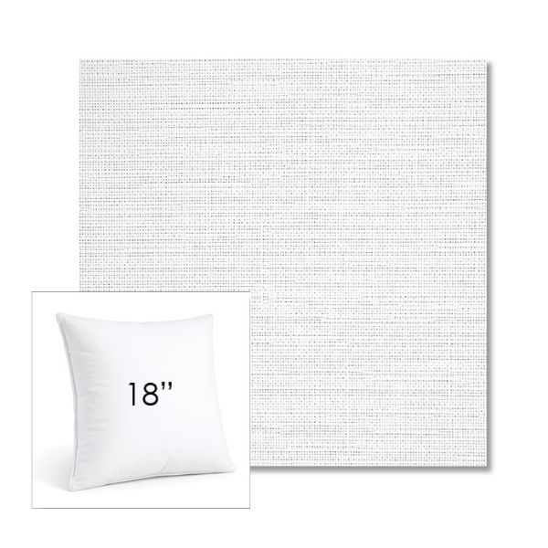 Picture of Piazza White | 18" Square Sunbrella® Outdoor Pillow