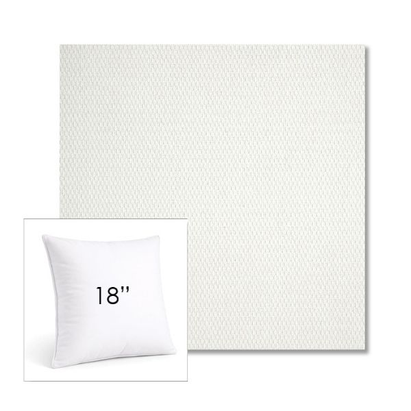 Picture of Pique Salt | 18" Square Sunbrella® Outdoor Pillow