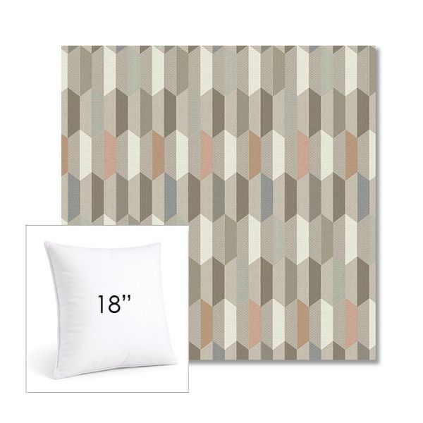 Picture of Precise Fawn | 18" Square Sunbrella® Outdoor Pillow