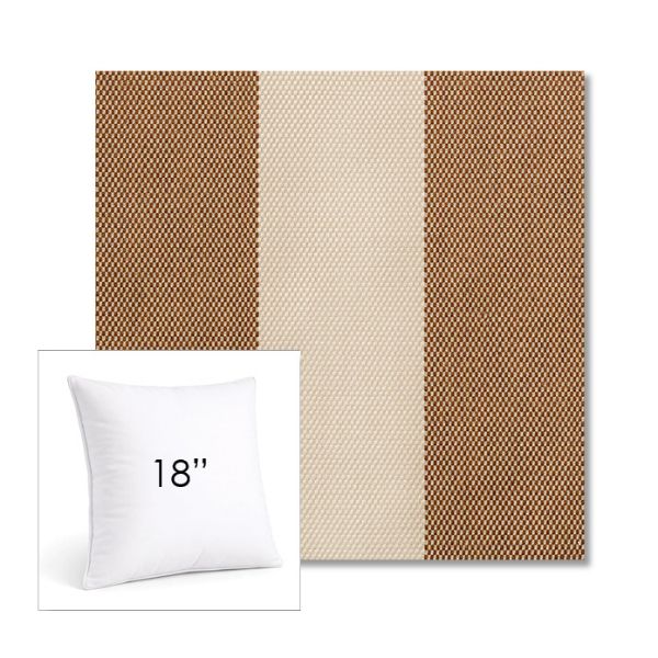 Picture of Rothko Latte | 18" Square Sunbrella® Outdoor Pillow