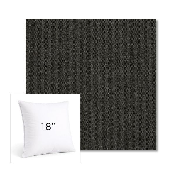 Picture of Spectrum Carbon | 18" Square Sunbrella® Outdoor Pillow