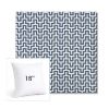 Picture of Underline Denim | 18" Square Sunbrella® Outdoor Pillow