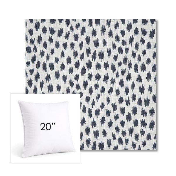 Picture of Agra Indigo | 20" Square Sunbrella® Outdoor Pillow