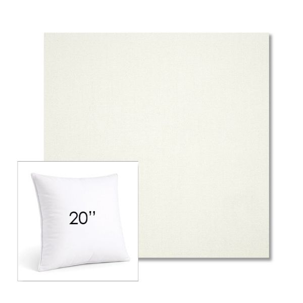 Picture of Canvas White | 20" Square Sunbrella® Outdoor Pillow