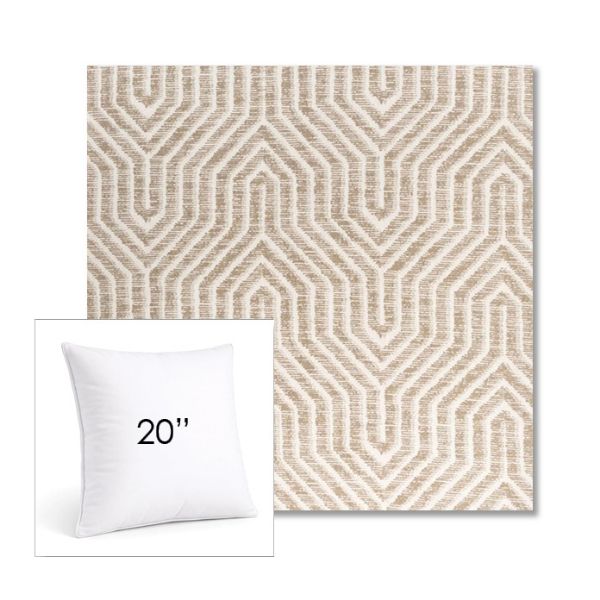 Picture of Etna Dune | 20" Square Sunbrella® Outdoor Pillow