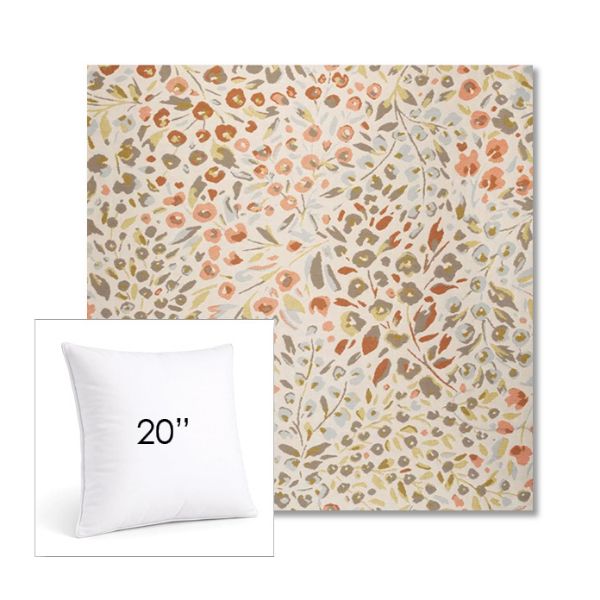 Picture of Flora Sunset | 20" Square Sunbrella® Outdoor Pillow