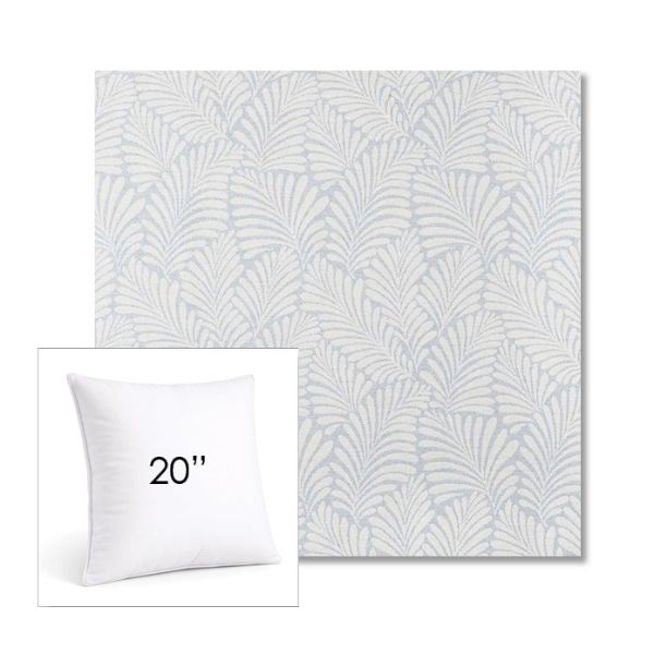 Picture of Frond Sky | 20" Square Sunbrella® Outdoor Pillow
