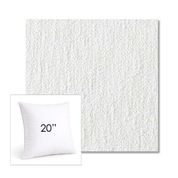 Picture of Improve White | 20" Square Sunbrella® Outdoor Pillow