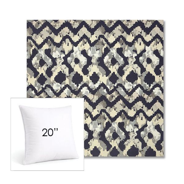 Picture of Inga Midnight | 20" Square Sunbrella® Outdoor Pillow