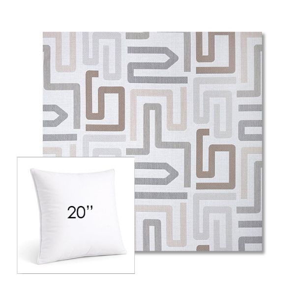 Picture of Labyrinth Cloud | 20" Square Sunbrella® Outdoor Pillow
