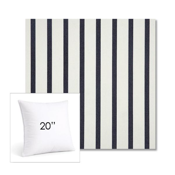 Picture of Lido Indigo | 20" Square Sunbrella® Outdoor Pillow