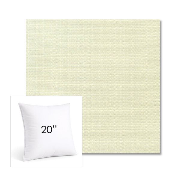 Picture of Linen Natural | 20" Square Sunbrella® Outdoor Pillow