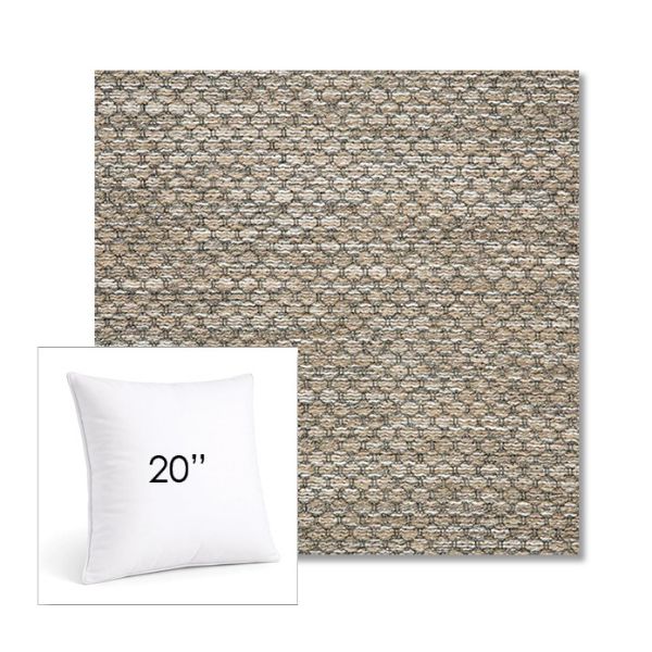 Picture of Litchfield Pebble | 20" Square Sunbrella® Outdoor Pillow