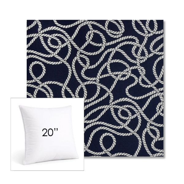 Picture of Maritime Nautical | 20" Square Sunbrella® Outdoor Pillow