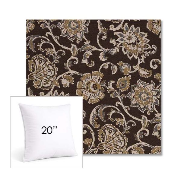 Picture of Martha Floral Garden Path | 20" Square Sunbrella® Outdoor Pillow