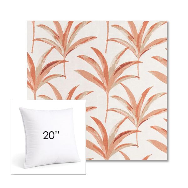 Picture of Martinique Mango | 20" Square Sunbrella® Outdoor Pillow