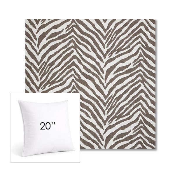 Picture of Namibia Grey | 20" Square Sunbrella® Outdoor Pillow