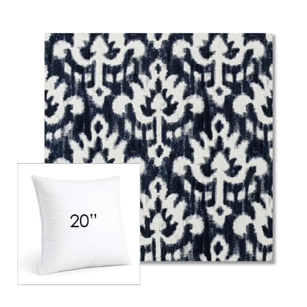 Picture of Patra Indigo | 20" Square Sunbrella® Outdoor Pillow