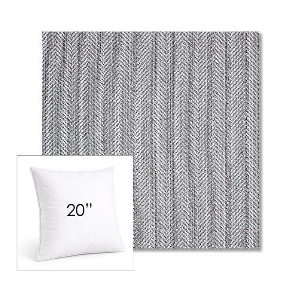 Picture of Posh Graphite | 20" Square Sunbrella® Outdoor Pillow