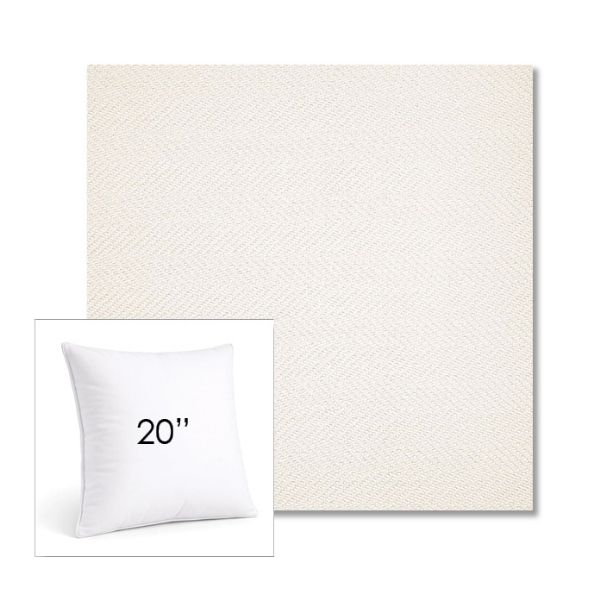 Picture of Posh Snow | 20" Square Sunbrella® Outdoor Pillow