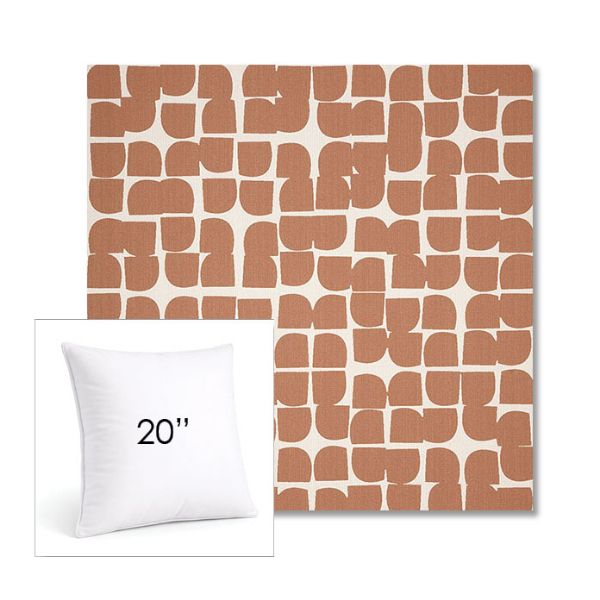 Picture of Toggle Canyon Rose | 20" Square Sunbrella® Outdoor Pillow