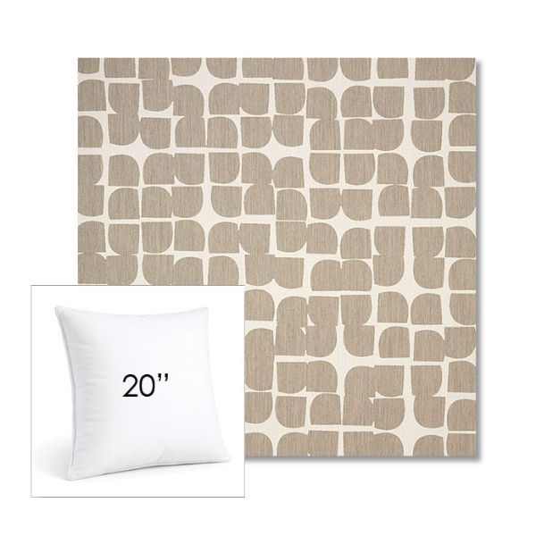 Picture of Toggle Driftwood | 20" Square Sunbrella® Outdoor Pillow