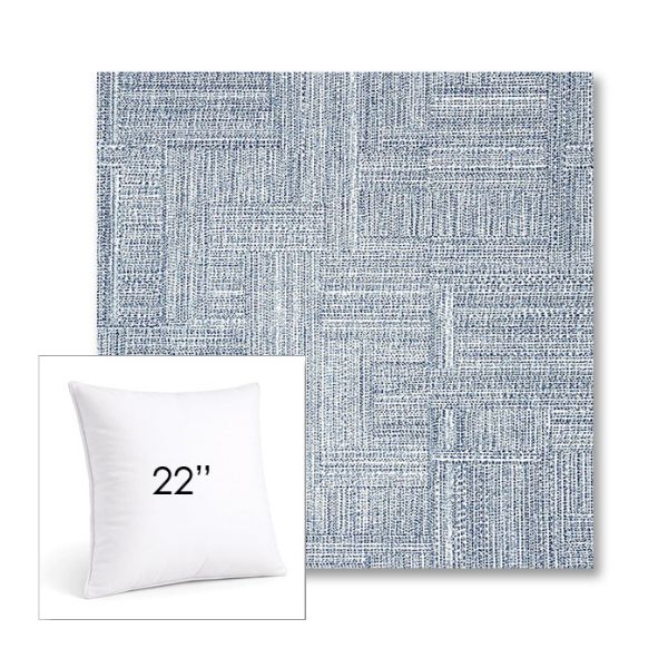 Picture of Boro Indigo | 22" Square Sunbrella® Outdoor Pillow