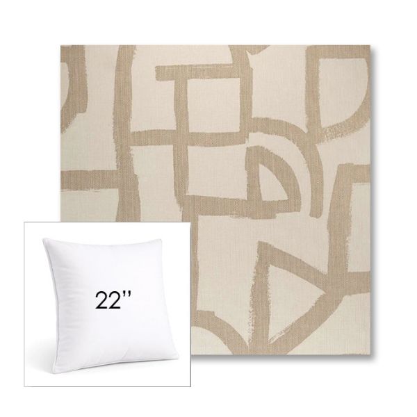 Picture of Brushstroke Stucco | 22" Square Sunbrella® Outdoor Pillow