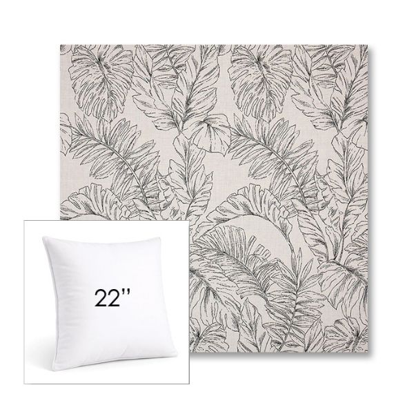 Picture of Calm Graphite | 22" Square Sunbrella® Outdoor Pillow