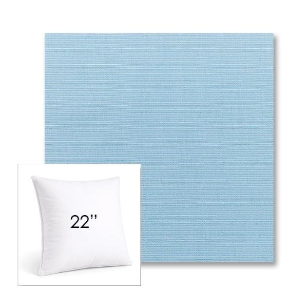 Picture of Canvas Air Blue | 22" Square Sunbrella® Outdoor Pillow