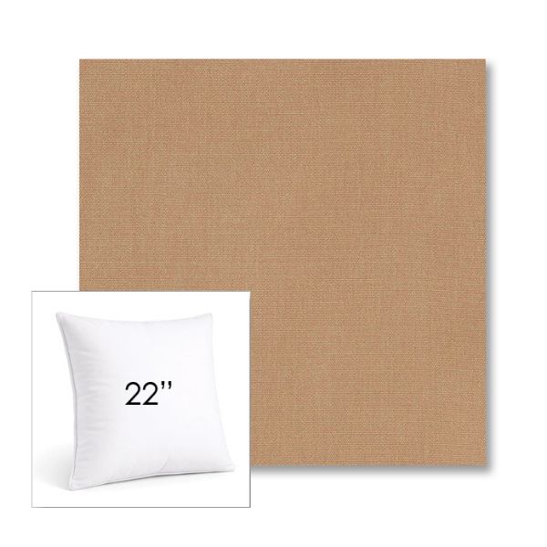 Picture of Canvas Raffia | 22" Square Sunbrella® Outdoor Pillow