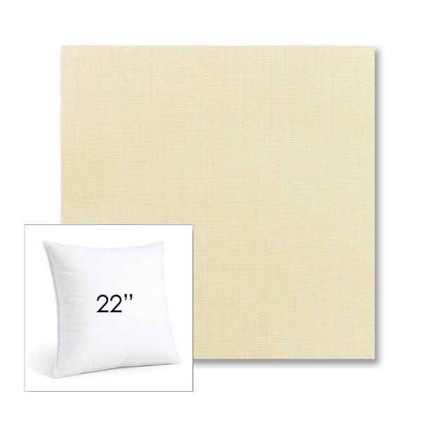 Picture of Canvas Vellum | 22" Square Sunbrella® Outdoor Pillow