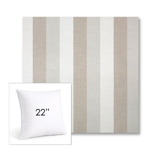 Picture of Direction Linen | 22" Square Sunbrella® Outdoor Pillow